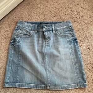 White House Black market Jean skirt